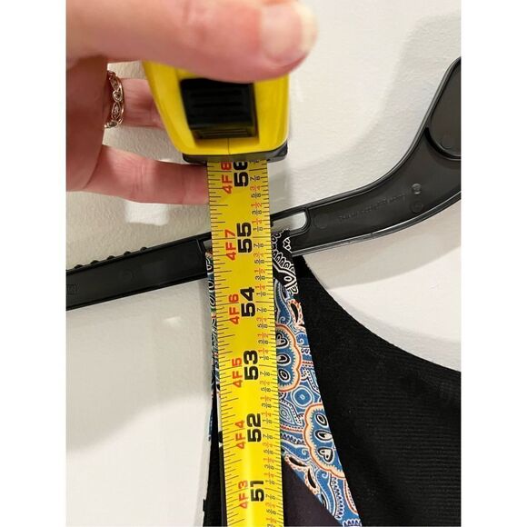 Women’s Bar 111 Front Row Colorful geometric print sleeveless maxi dress size me - Picture 3 of 4